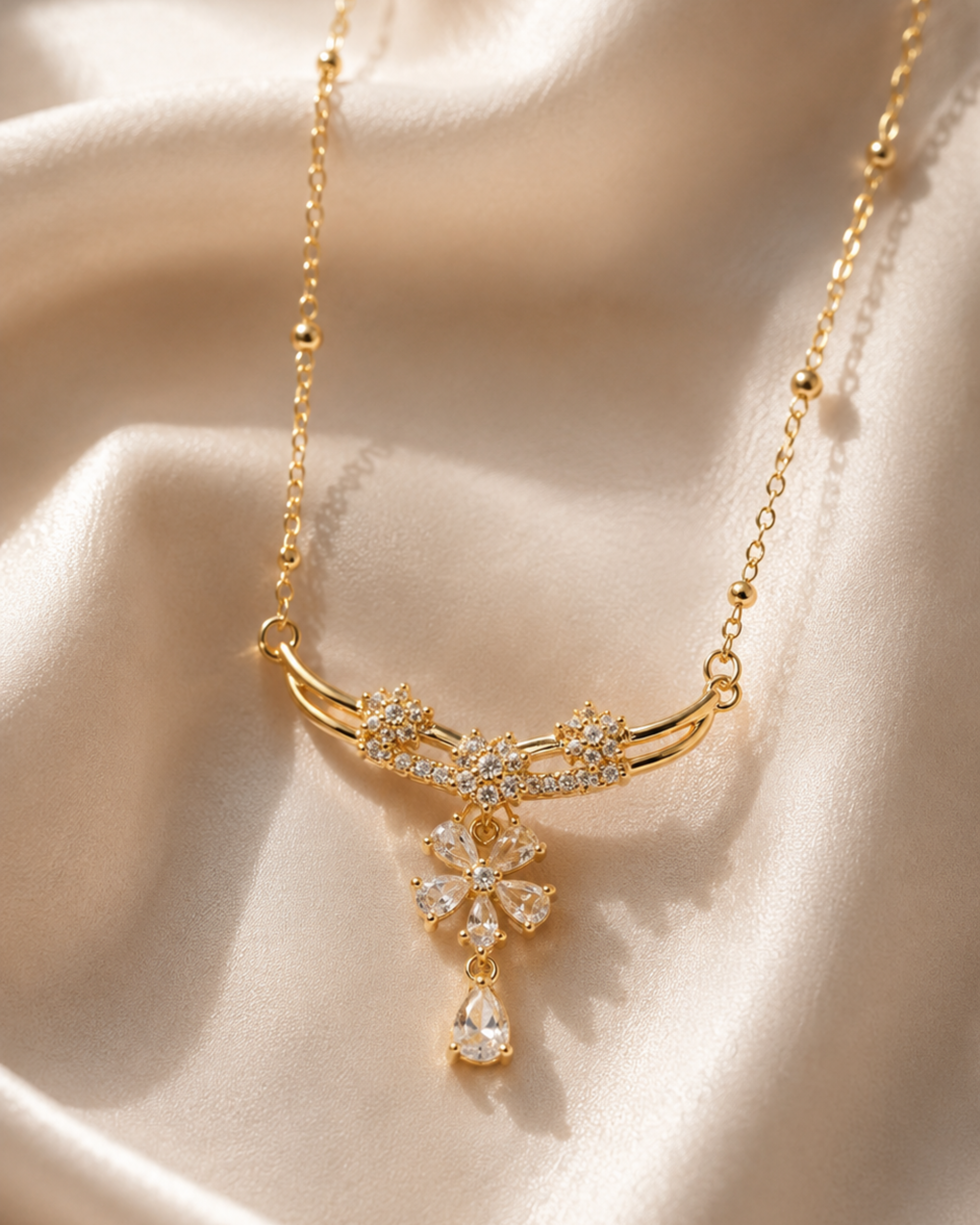 Golden Blossom Luxe Necklace