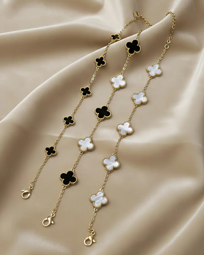 Eternal Clover Trio Bracelet Set (Anti-Tarnish Gold)