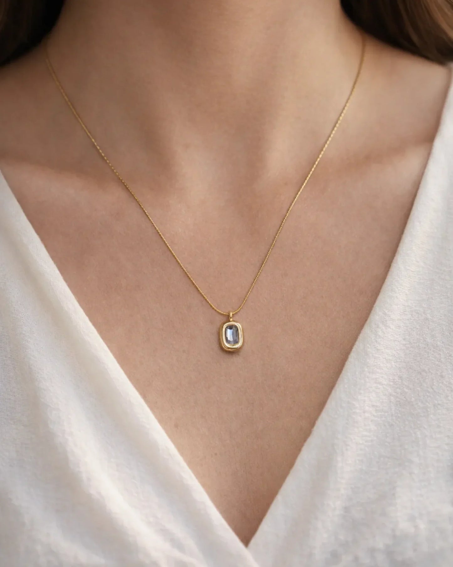 Timeless Glow anti tarnish pendant necklace