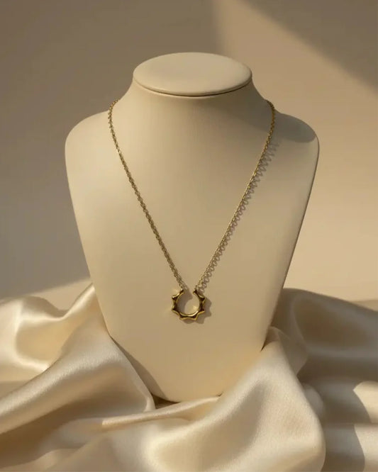 sol arc necklace minimal arc necklace for women