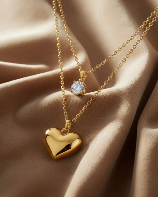 stainless steel anti fade gold necklace daily wear