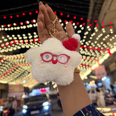 Santa Plush Charm Keychain