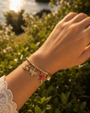 Golden Multi Charm Bracelet
