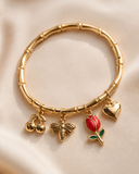 Golden Multi Charm Bracelet