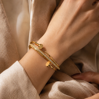 Aurora Crystal Nail Cuff