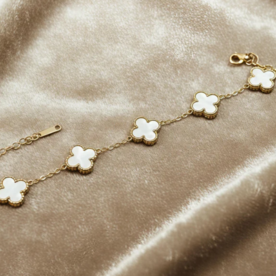 Clover design bracelet set for girls