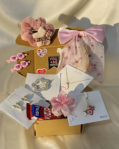 Cute pink gift box for girls