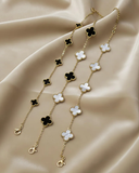 Eternal Clover trio bracelet set anti tarnish gold