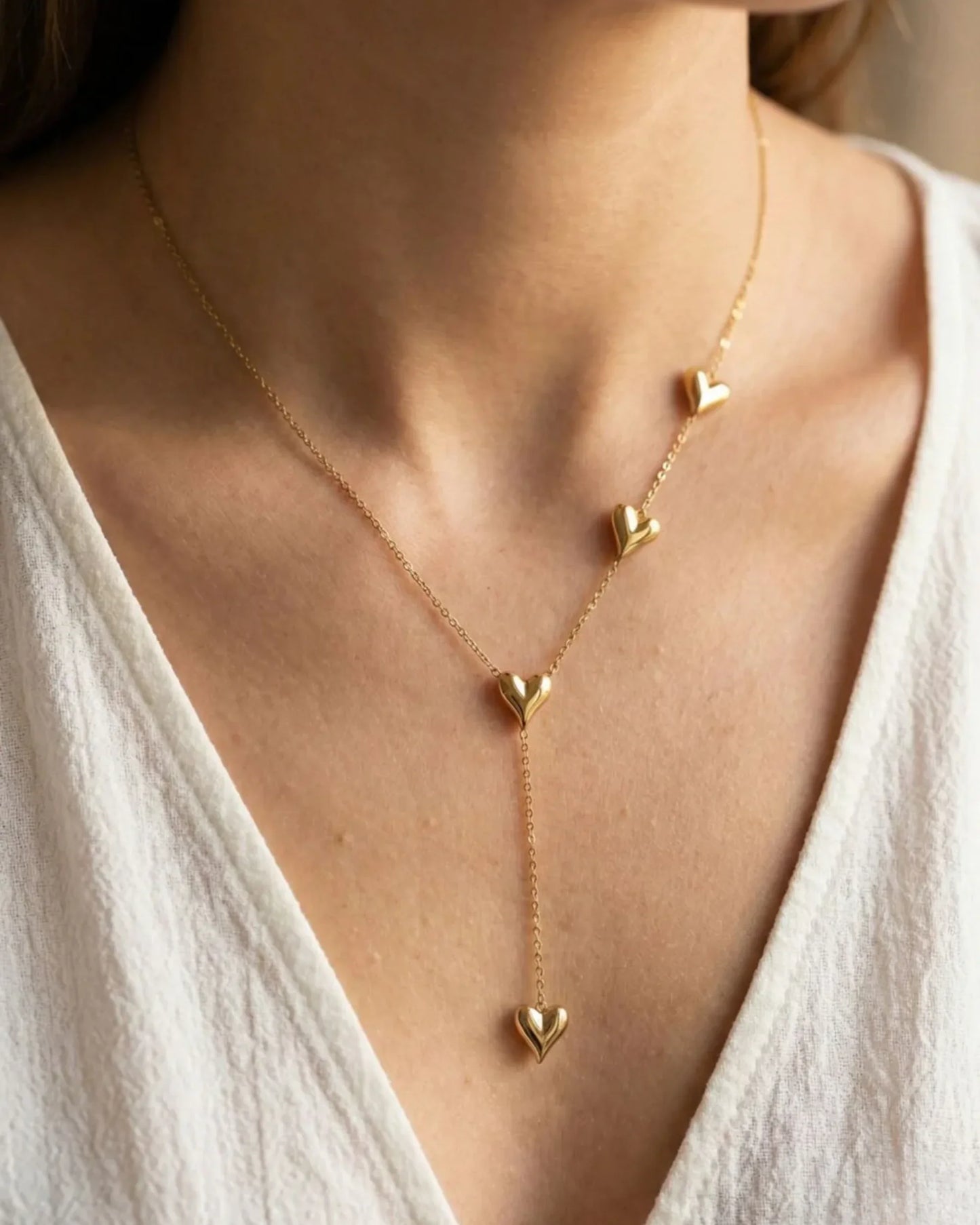 Forever Yours heart drop necklace anti tarnish