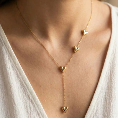 Forever Yours heart drop necklace anti tarnish
