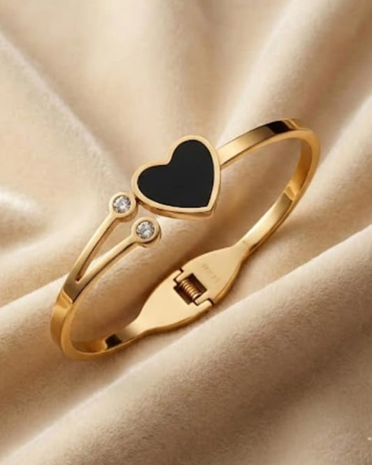 Midnight Heart Luxe Cuff WristBliss