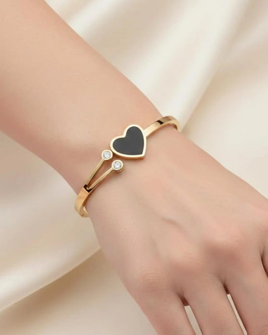 Midnight Heart Luxe Cuff WristBliss