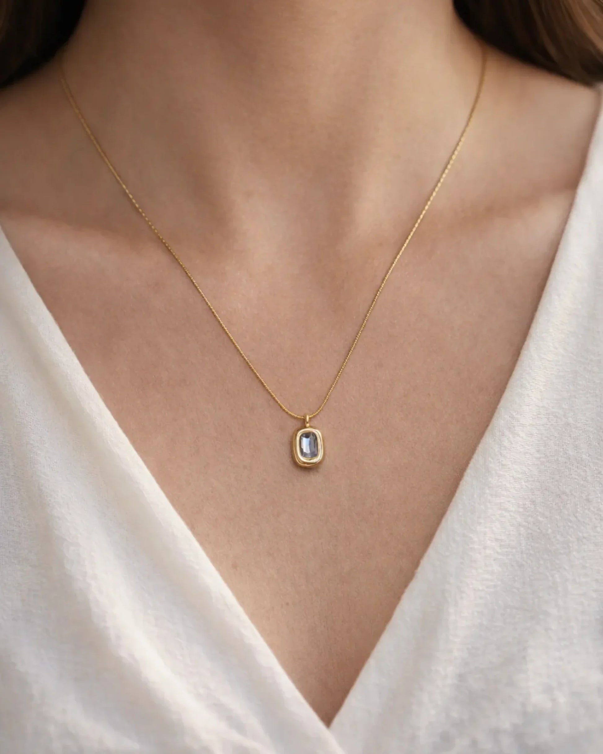 Timeless Glow anti tarnish pendant necklace