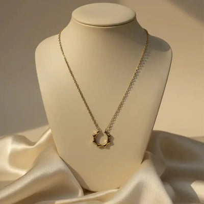 sol arc necklace minimal arc necklace for women