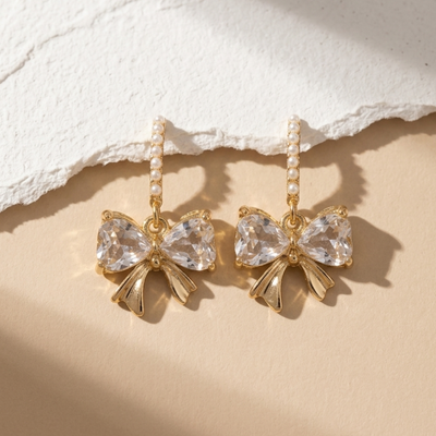 cute bow earrings for women