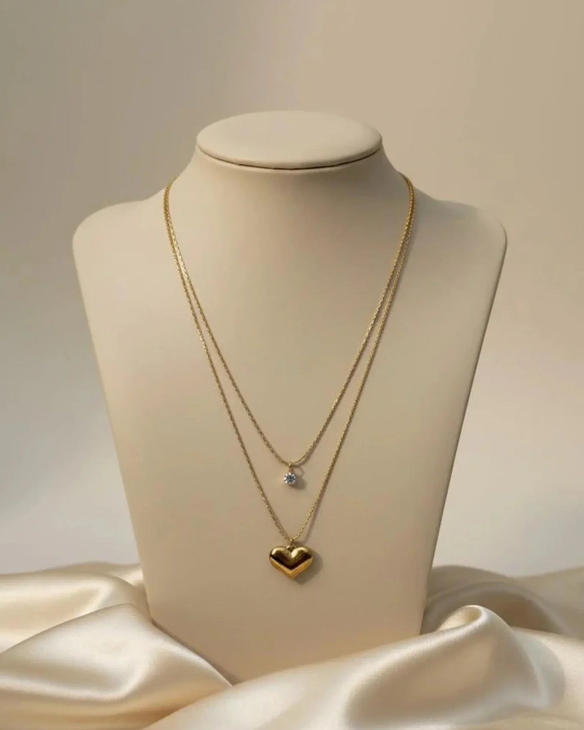 lightweight gold pendant necklace for office wear