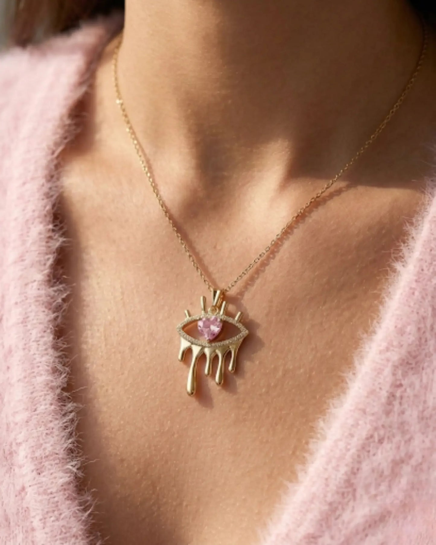 heartbreaker eye necklace pendant