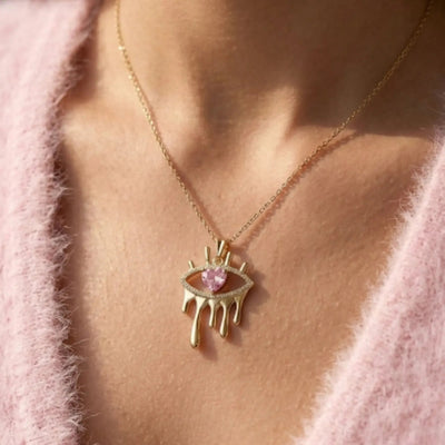 heartbreaker eye necklace pendant