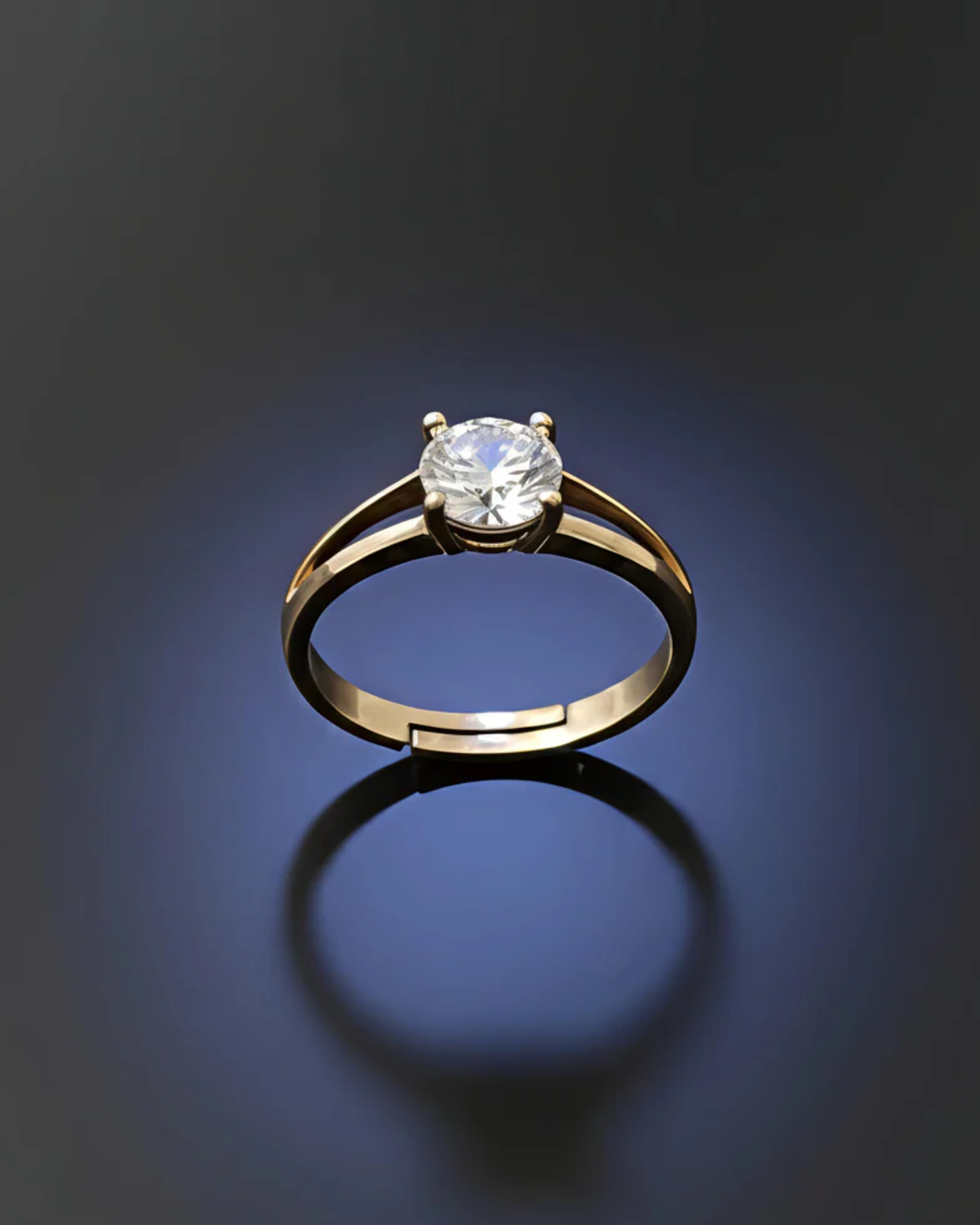 minimal gold ring for women