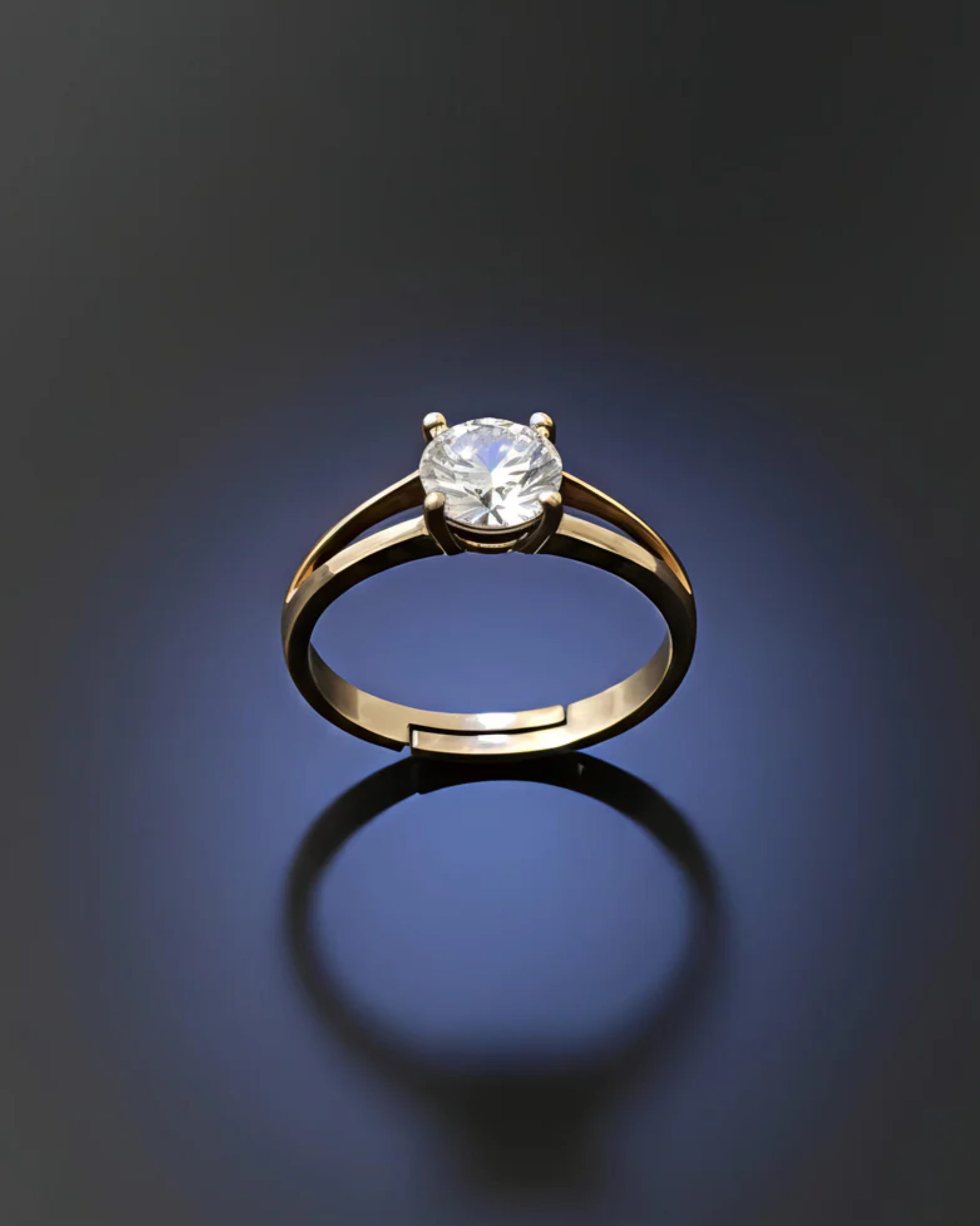 minimal gold ring for women