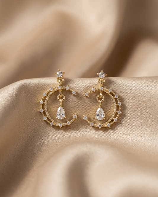 moonlight drip earrings drop design