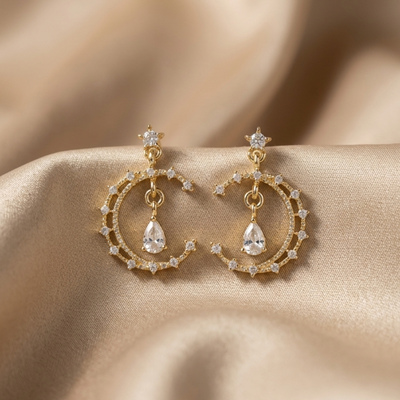 moonlight drip earrings drop design