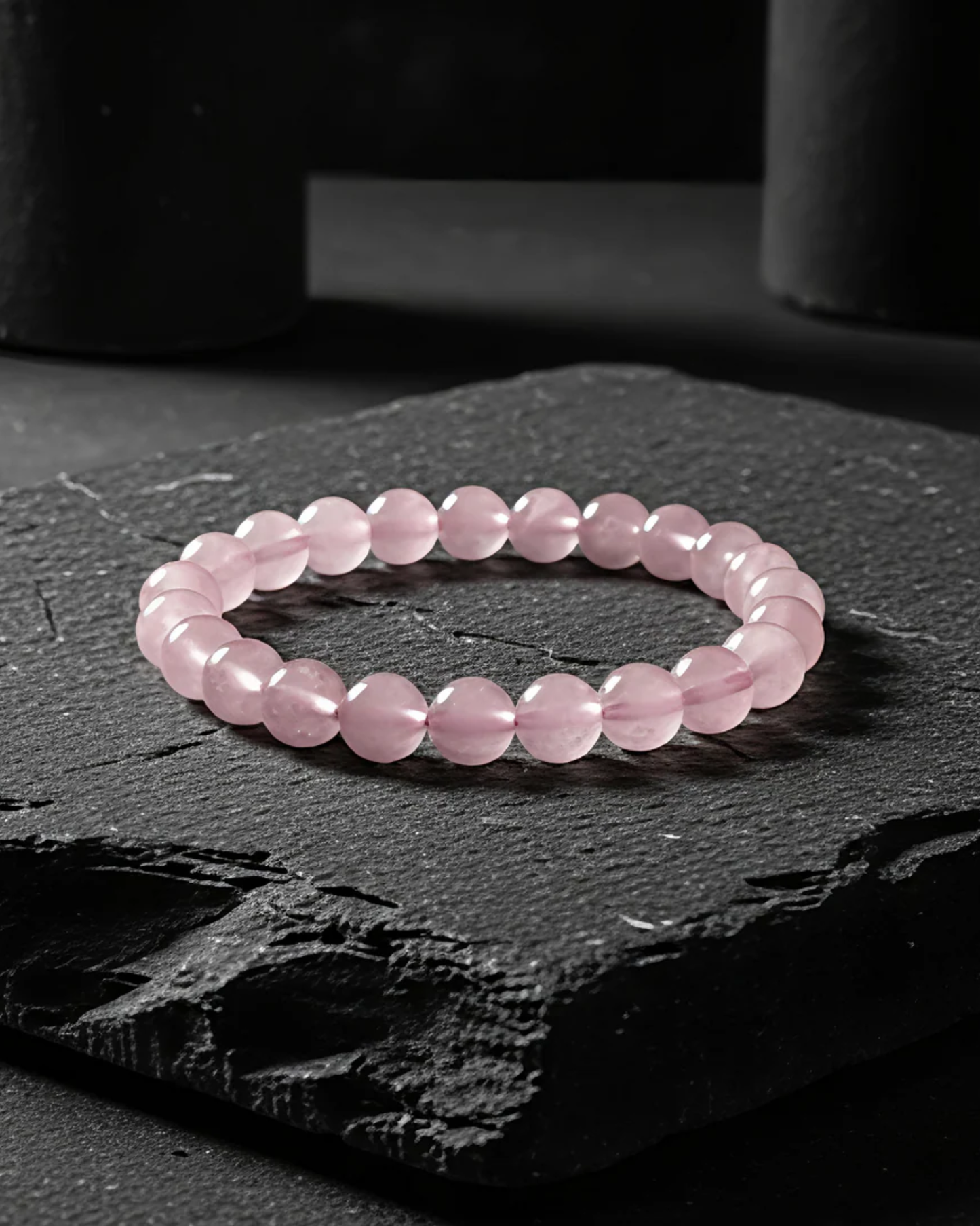 natural rose quartz bracelet
