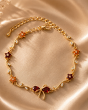 Ruby Tulip Bow Bracelet